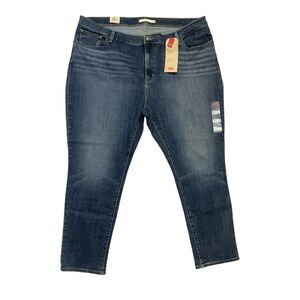 Levi's 711 Skinny Ankle  Blue  Denim Women's Jeans Size 24W NWT Sculpt Hypersoft
